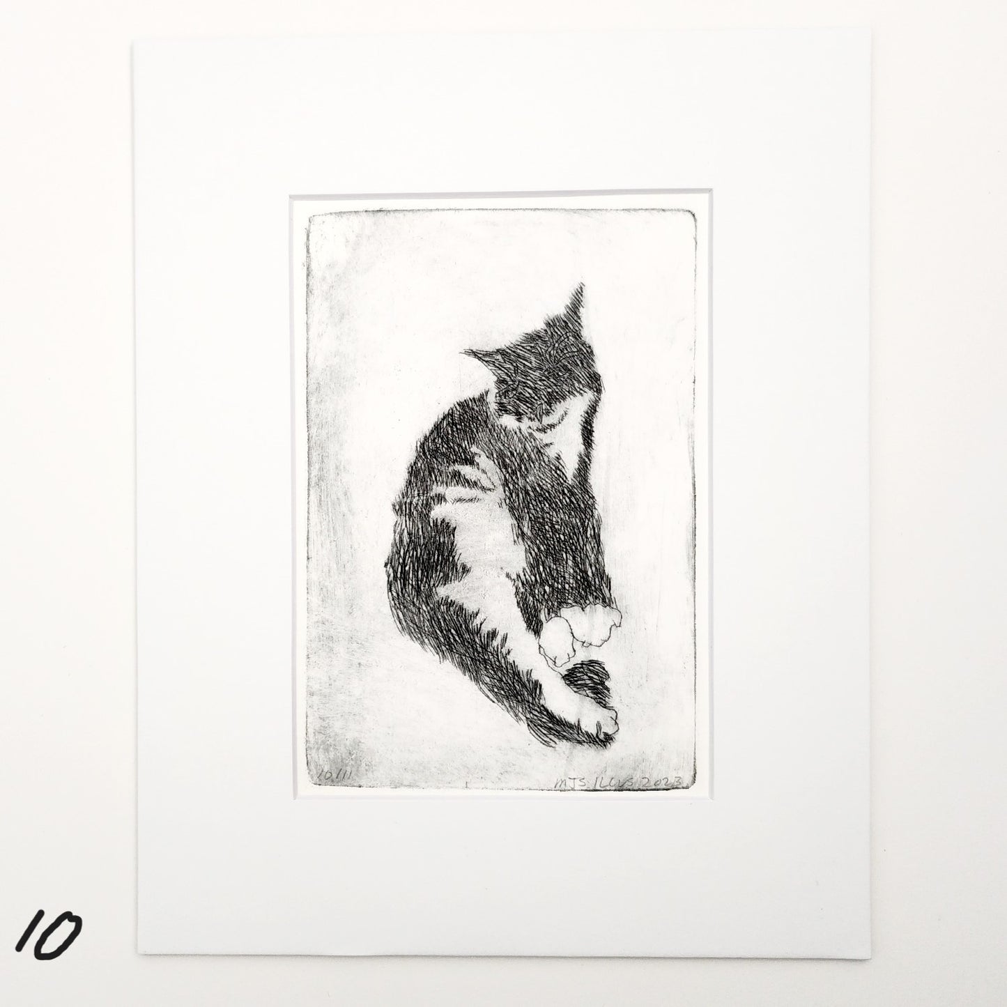 Original Resting Cat Print