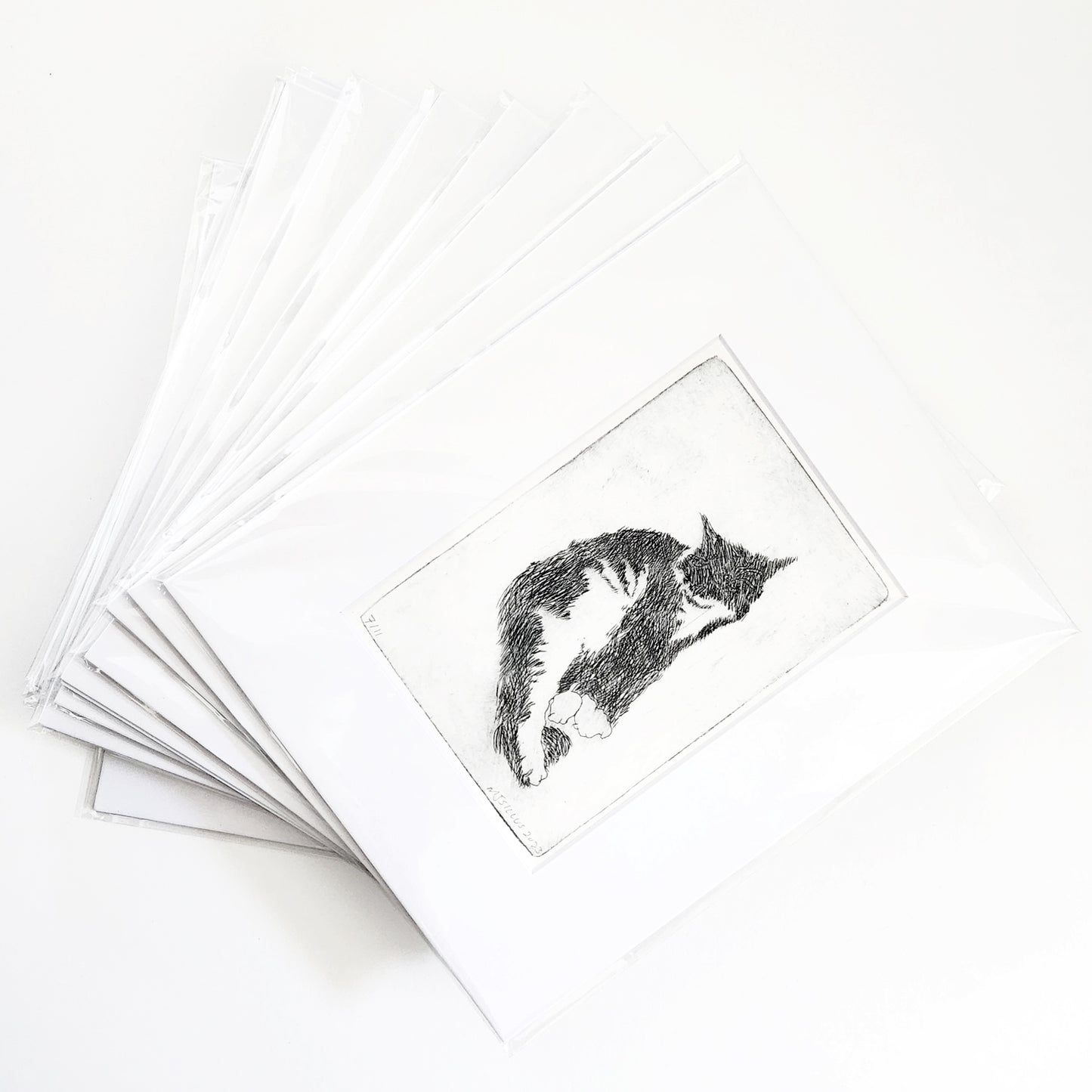 Original Resting Cat Print