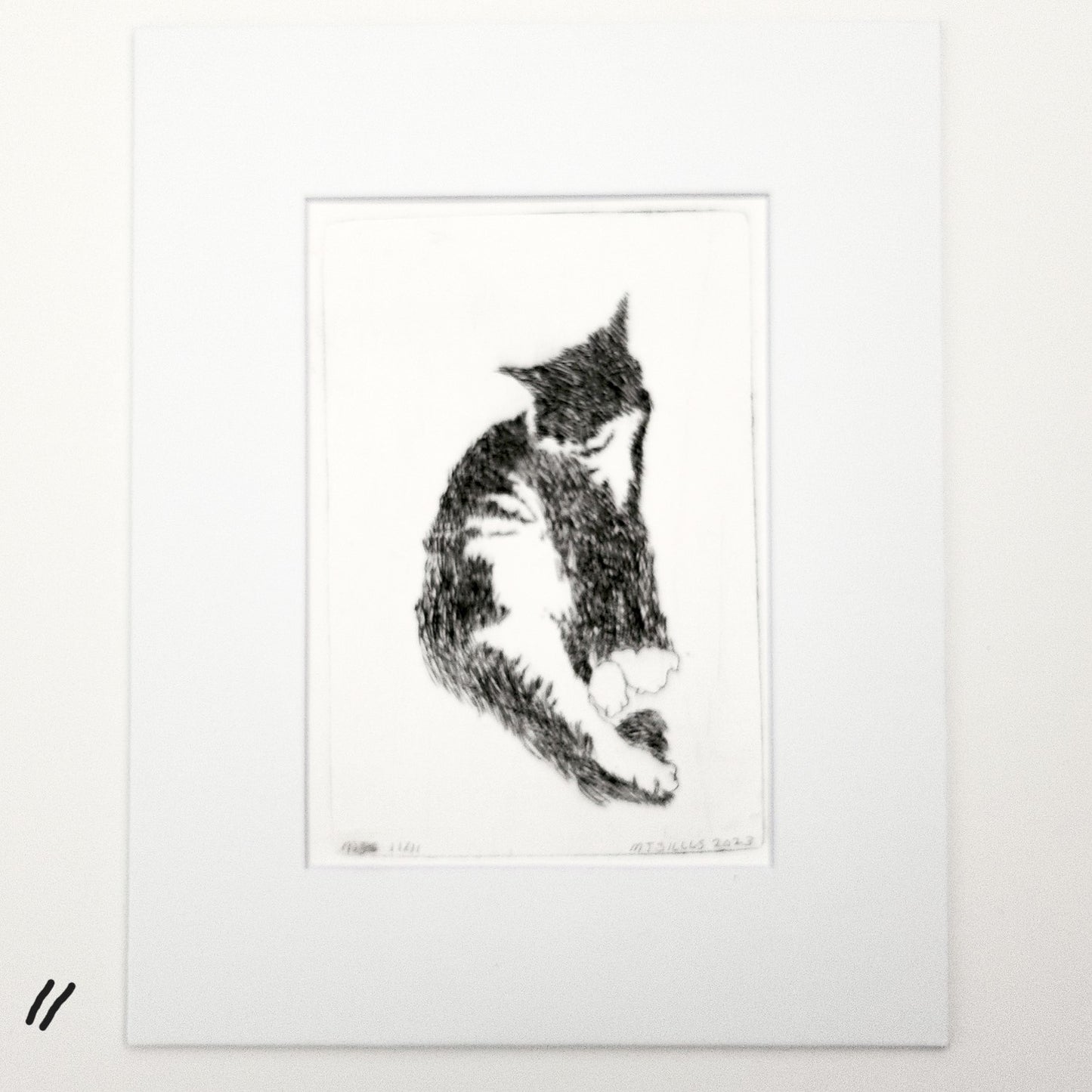 Original Resting Cat Print
