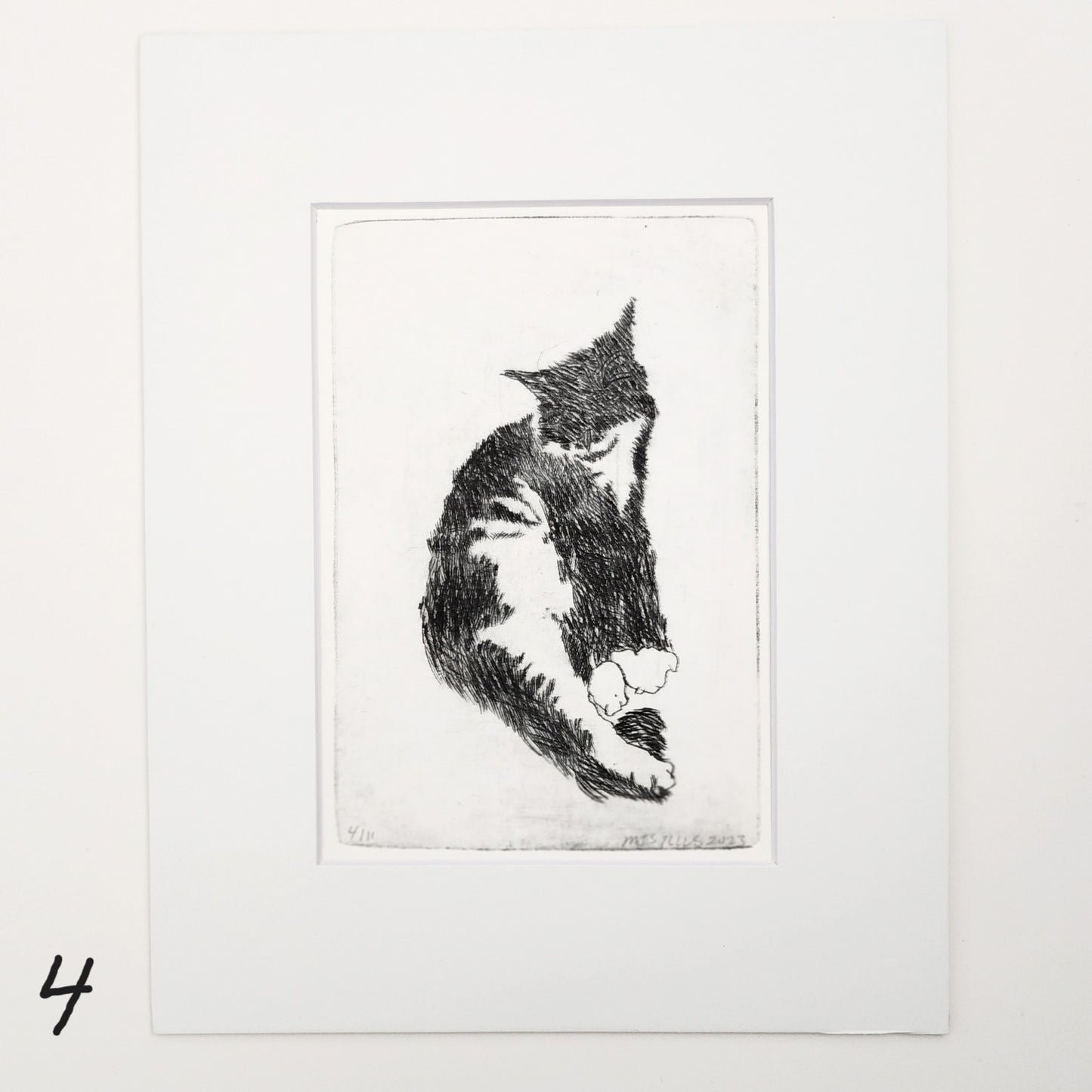Original Resting Cat Print