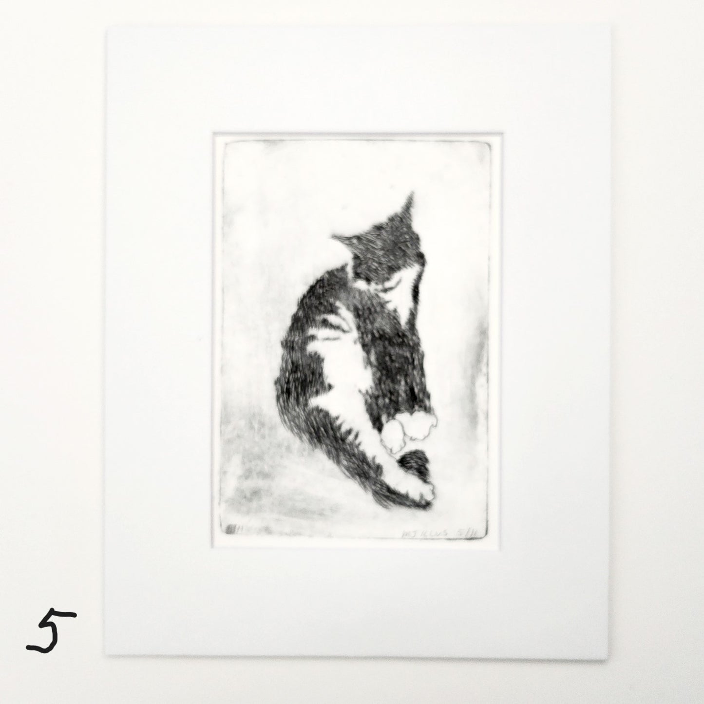Original Resting Cat Print