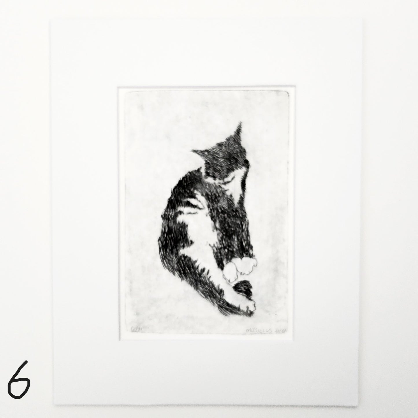 Original Resting Cat Print