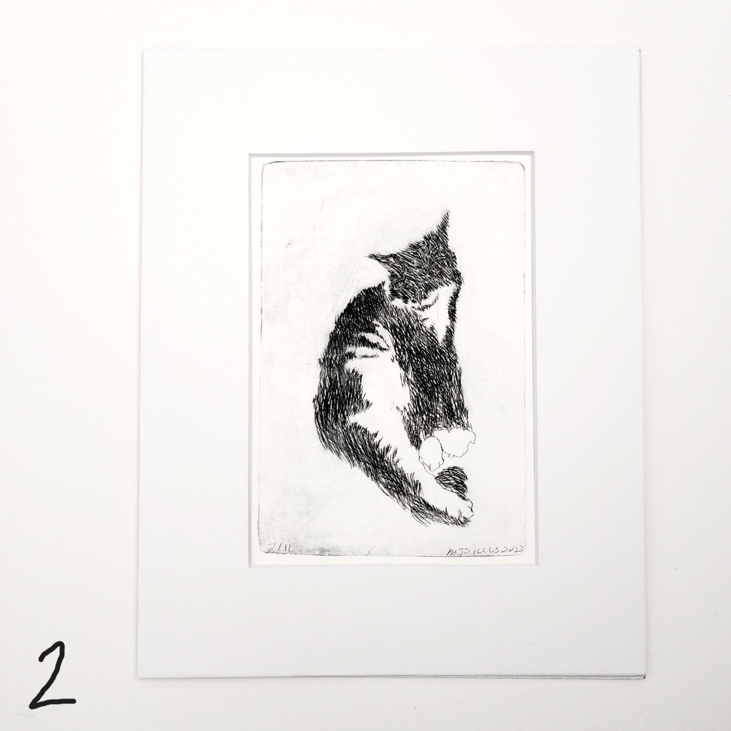 Original Resting Cat Print